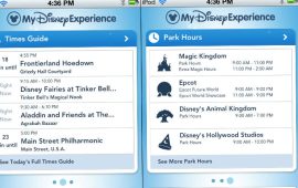 Usando o app My Disney Experience