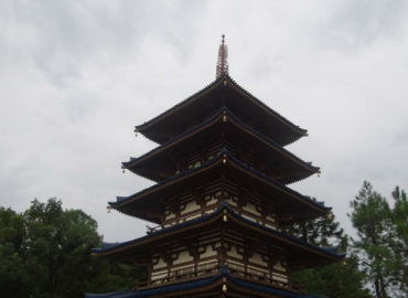 Escolhendo sua pérola no pavilhão do Japão no Epcot!!