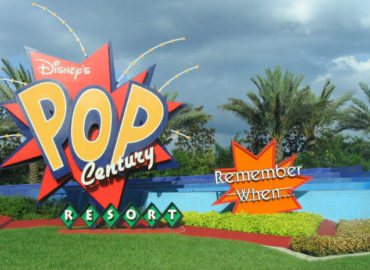 Um pouquinho do hotel da Disney, Pop Century.