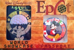 Carimbando o passaporte no Epcot!