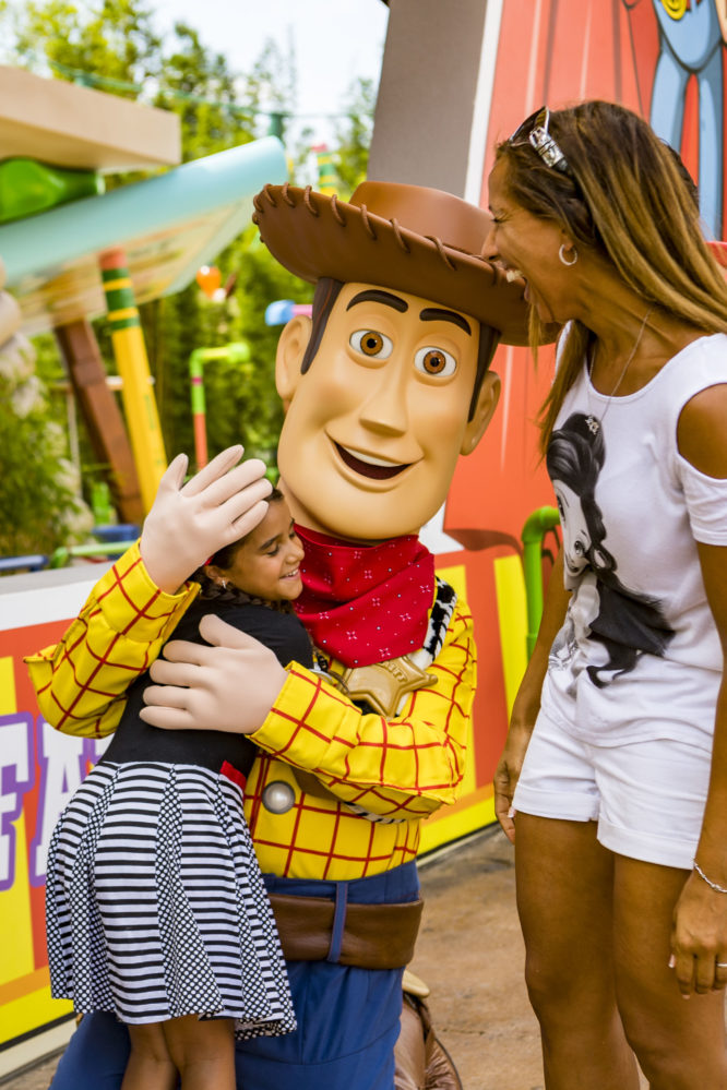 Woody in Toy Story Land