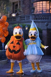 Donald and Daisy decked out for “Mickey’s Not-So-Scary Halloween Party”